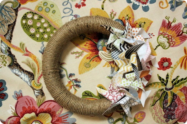 pinwheels on wreath