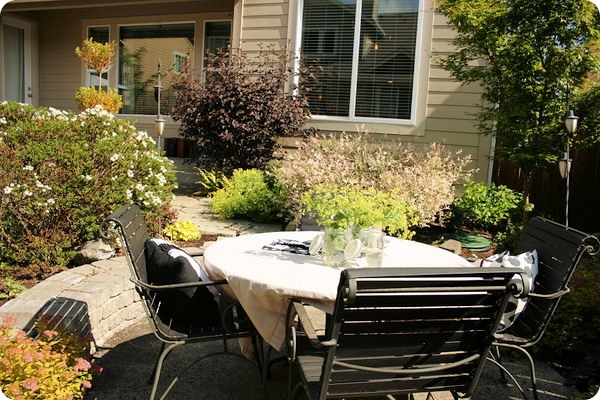 table towards house