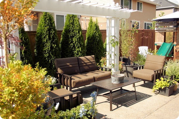 patio towards playset