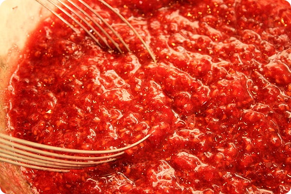 raspberries are mushed raspberries are mushed