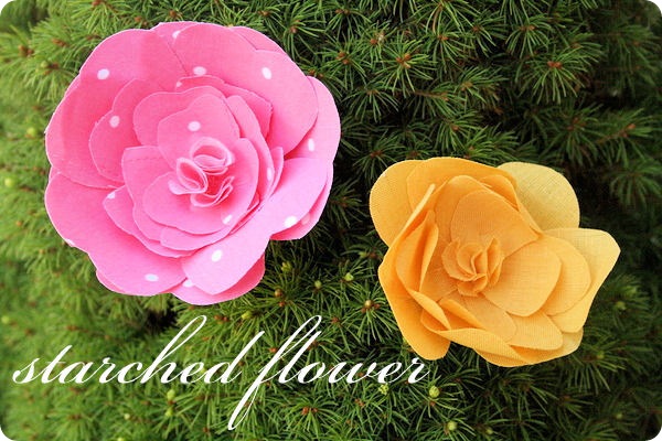 starched flower starched flower