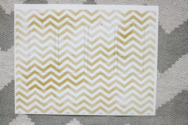 template printed on paper