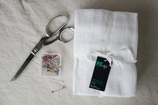supplies-for-pleated-dishtowel