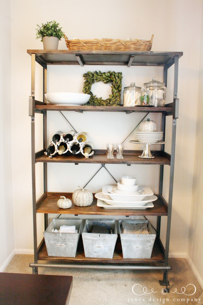 pleasantly surprised {a new dining room display shelf} | Jones Design ...